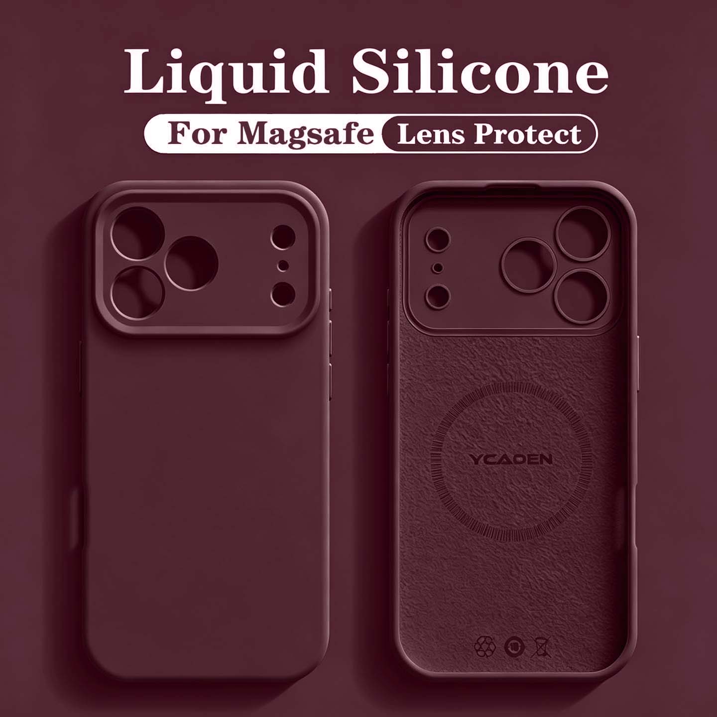 Liquid Silicone Magnetic Phone Case - Coque de téléphone en silicone liquide