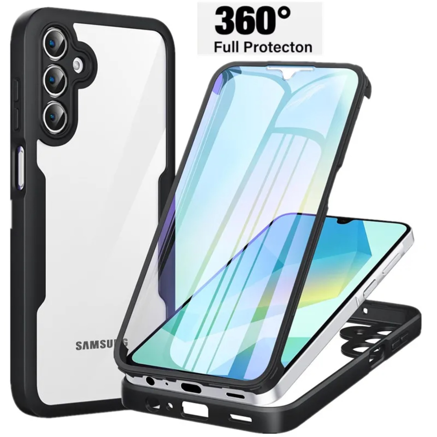 Heavy Duty 360 Full Body Protective Case - Heavy Duty Clear 360 ° Coque