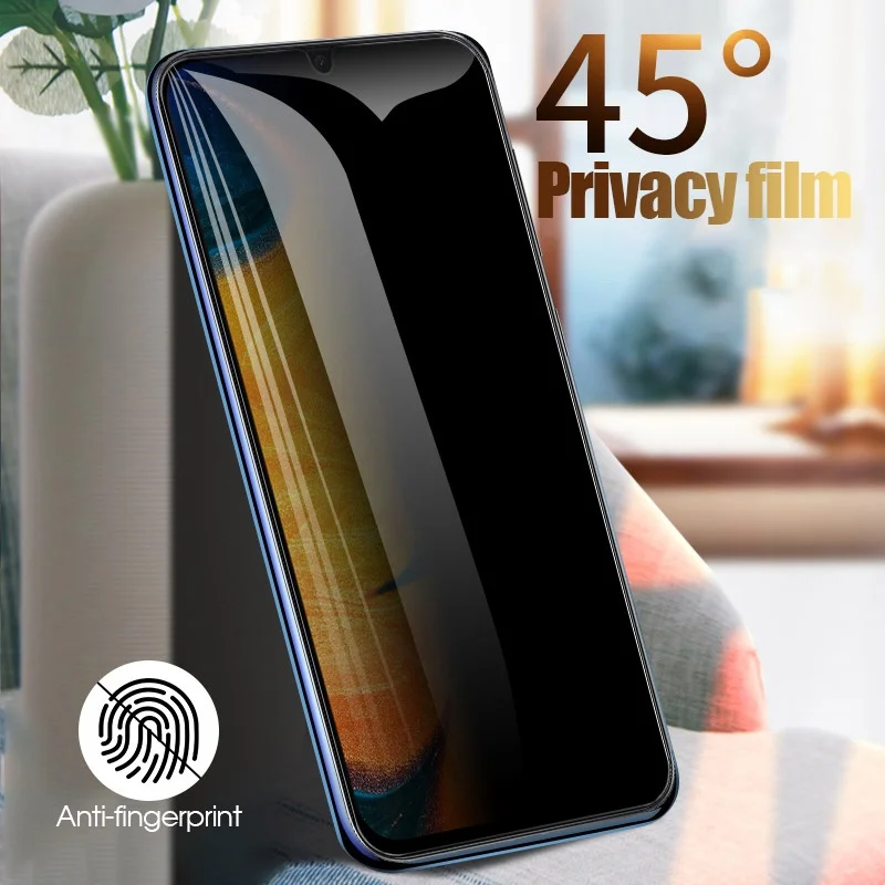 Anti Spy Privacy Glass Case - Étui Anti-espion pour samsung a70s, protecteur