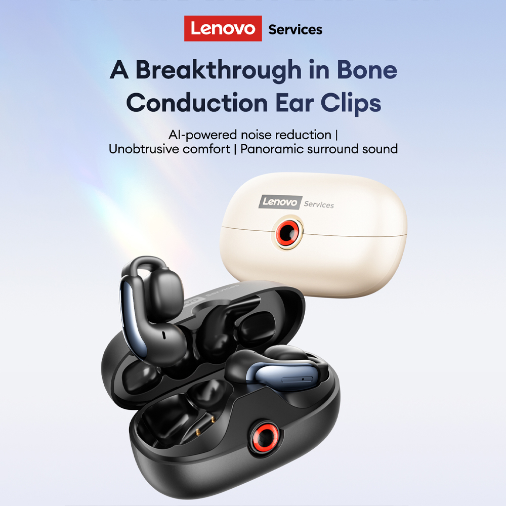 Earphones - Lenovo LES-108 Conduction osseuse TWS oreille