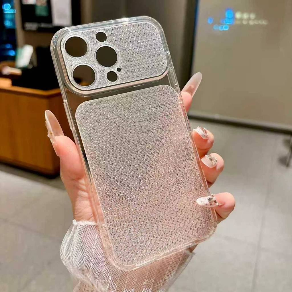 Heat Dissipation Mesh Breathable Case - Coque de téléphone transparente en maille