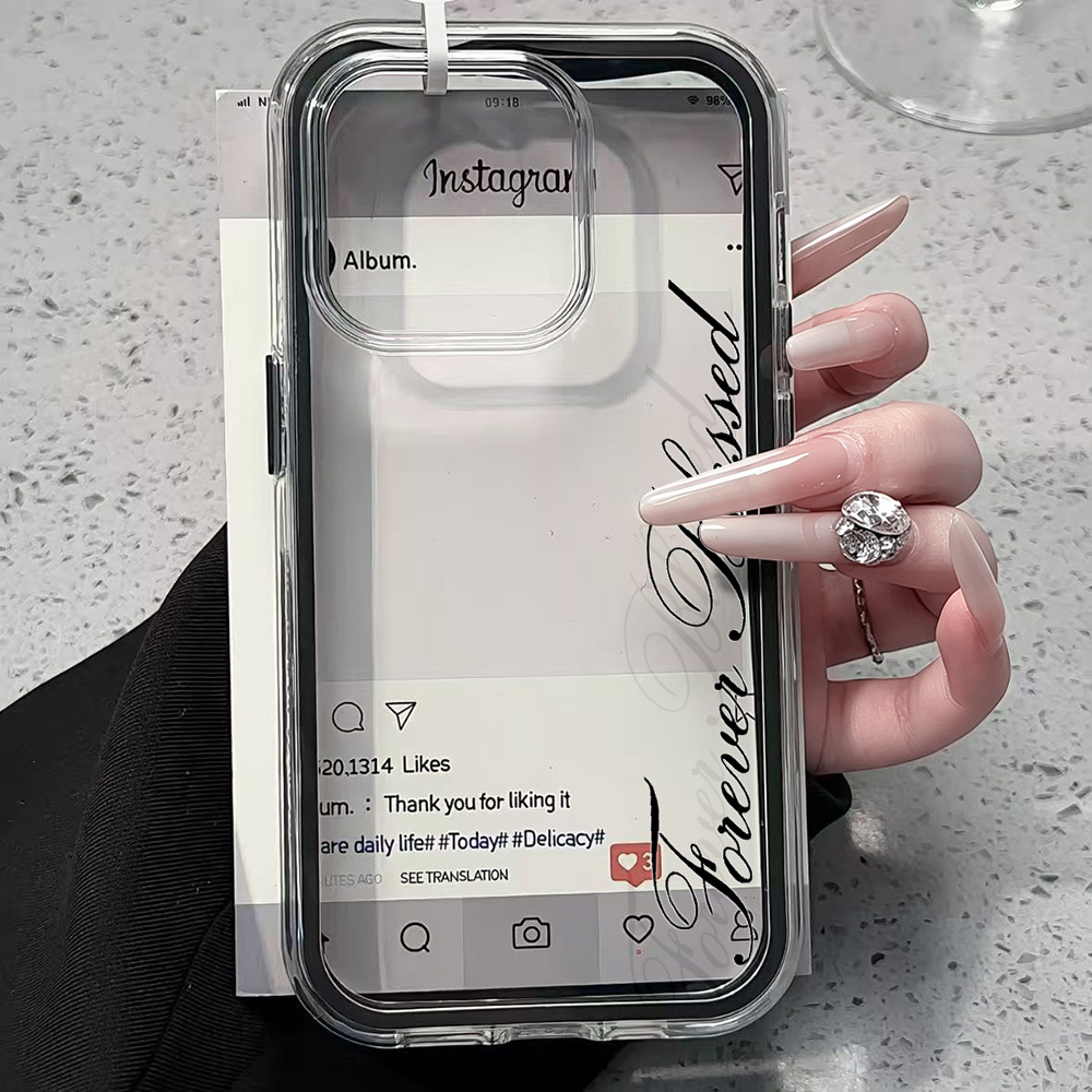 Clear Shockproof Bumper Case - Coque de téléphone transparente simple et