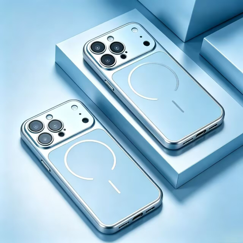 Matte Hard Pc Back Case - Coque de téléphone magnétique Magsafe de