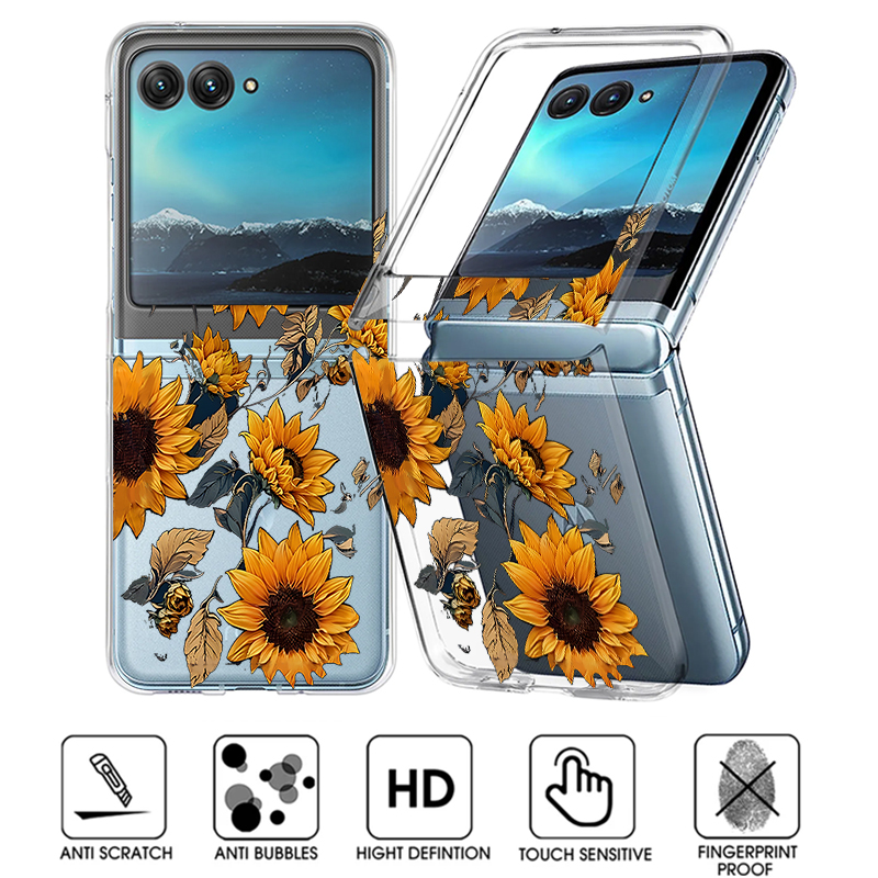 Clear Shockproof Bumper Case - Coque de téléphone transparente à motif