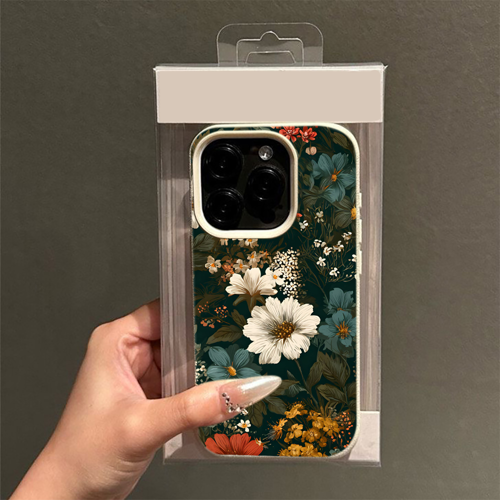 Vintage Floral Pattern Soft Case - Coque de téléphone vintage à motifs