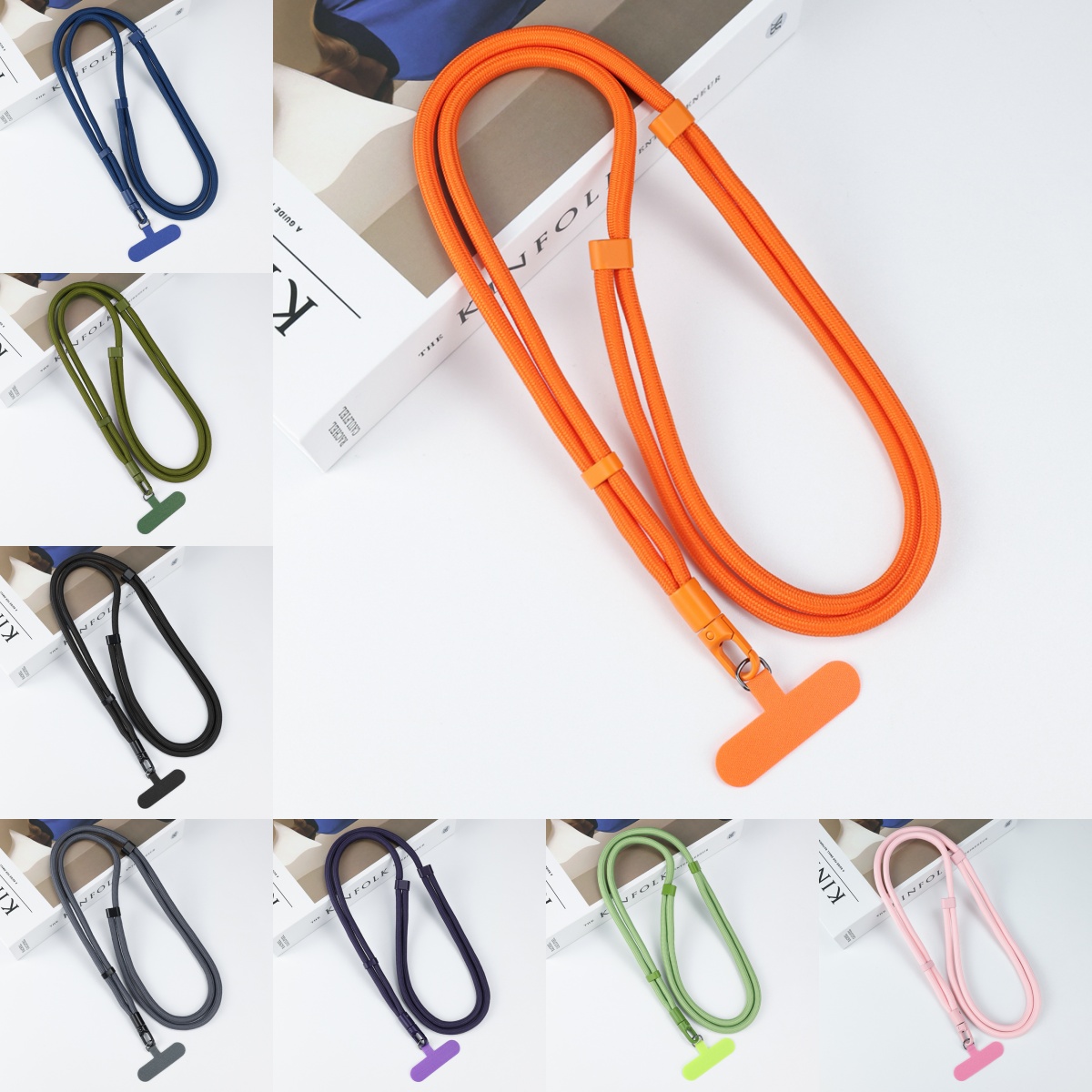 Crossbody Lanyard Neck Strap Case - Lanière de téléphone universelle avec clip
