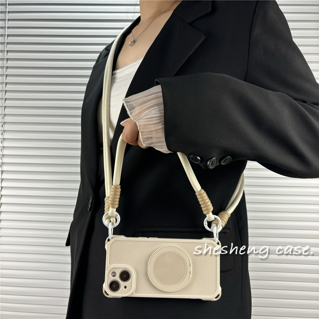 Crossbody Lanyard Neck Strap Case - Étui de téléphone à bandoulière pour