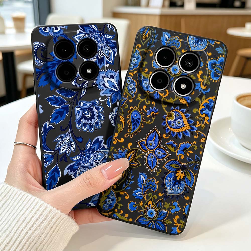 Vintage Floral Pattern Soft Case - Coque de téléphone à motif Floral,