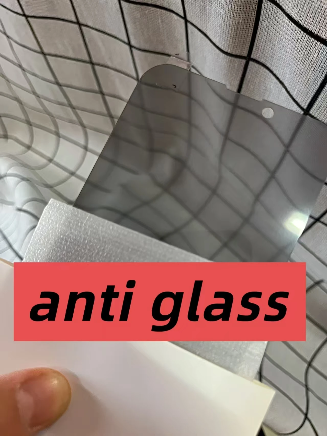 Anti Spy Privacy Glass Case - Protecteur d'écran en verre trempé Anti-espion