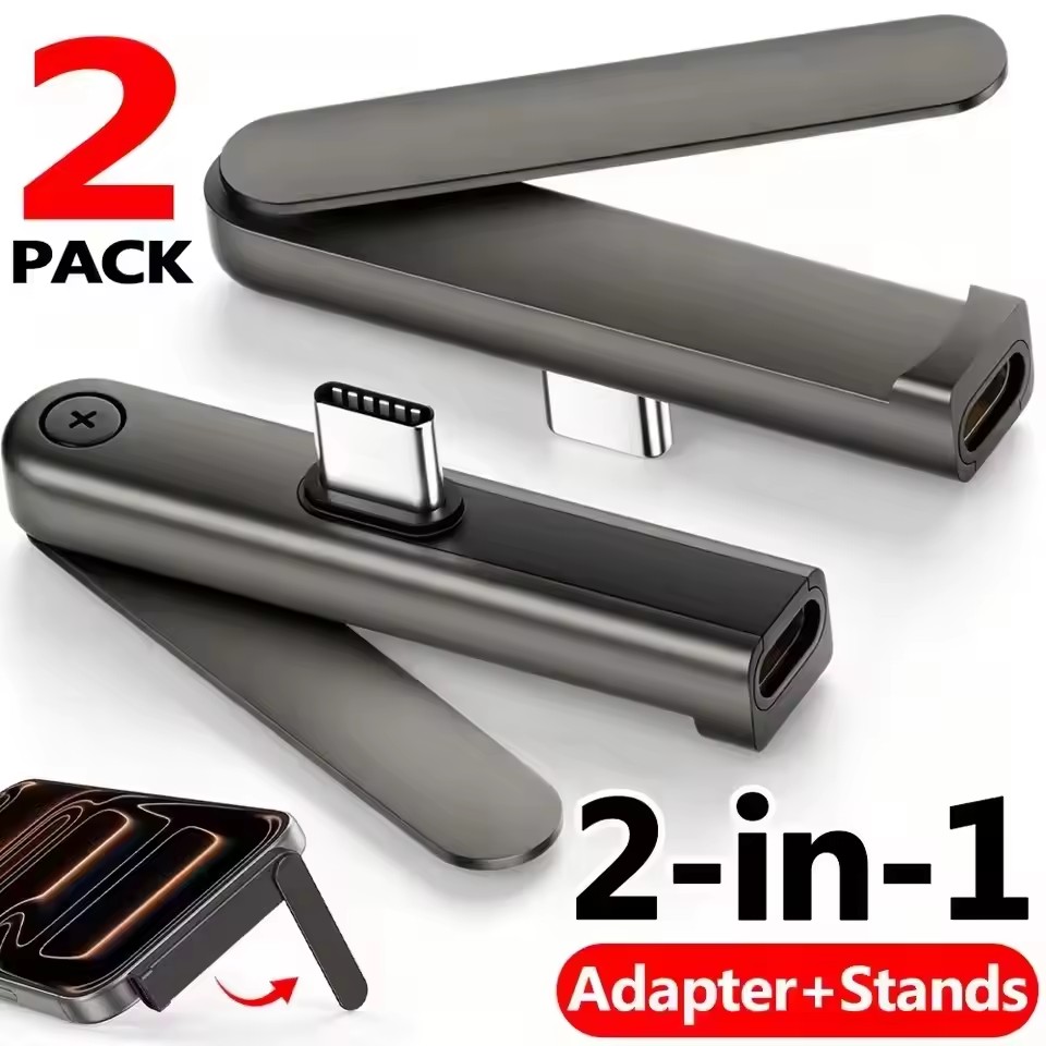 Phone Stands - 2/1PCS Adaptateur Pliable USB C vers