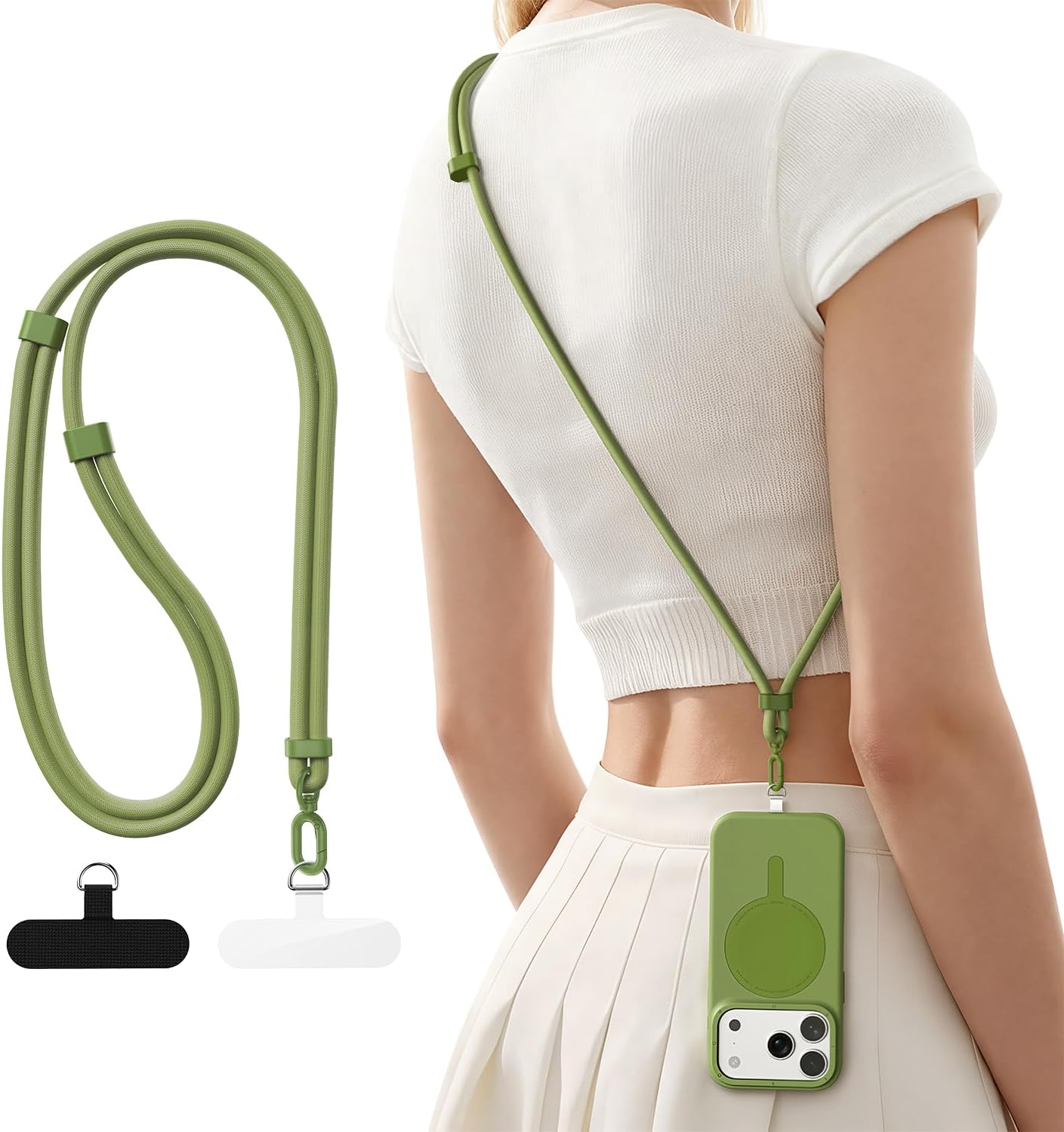 Crossbody Lanyard Neck Strap Case - Cordon de téléphone portable à porter