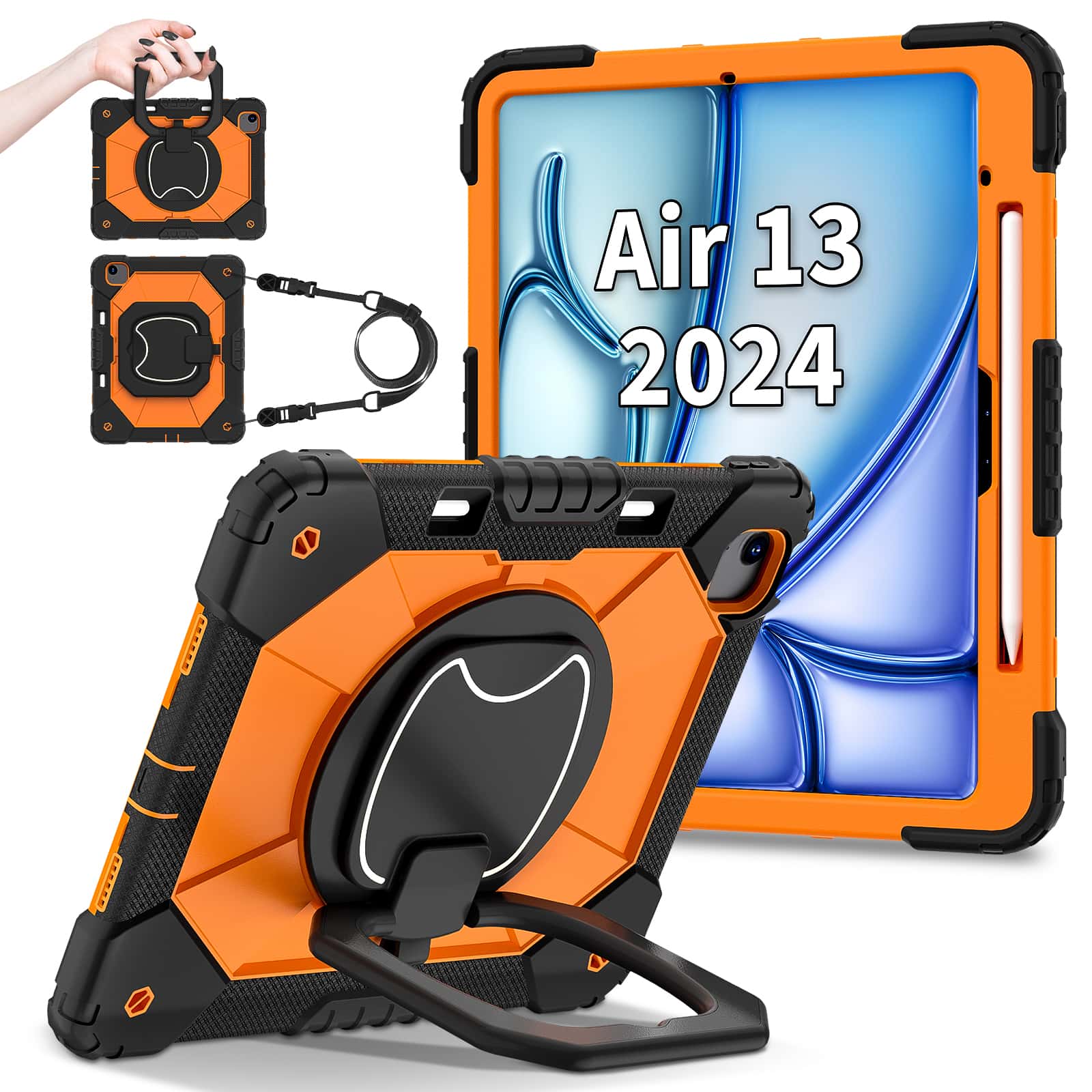 Heavy Duty 360 Full Body Protective Case - Étui pour iPad Pro 13 M5