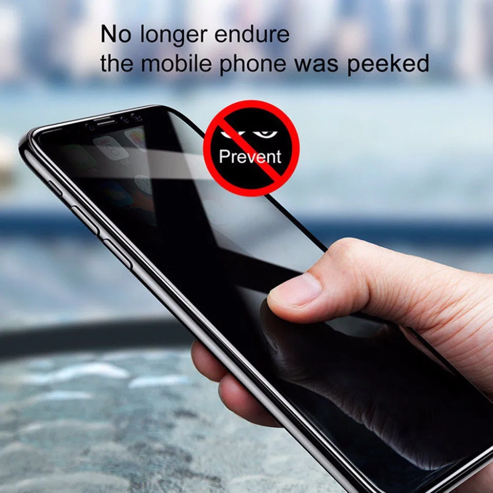 Anti Spy Privacy Glass Case - Protecteur d'écran en verre trempé Anti-espion