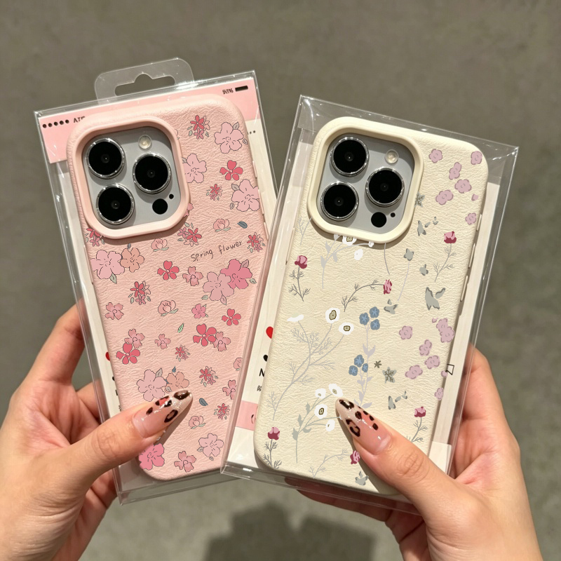 Vintage Floral Pattern Soft Case - Coque de téléphone à motif floral
