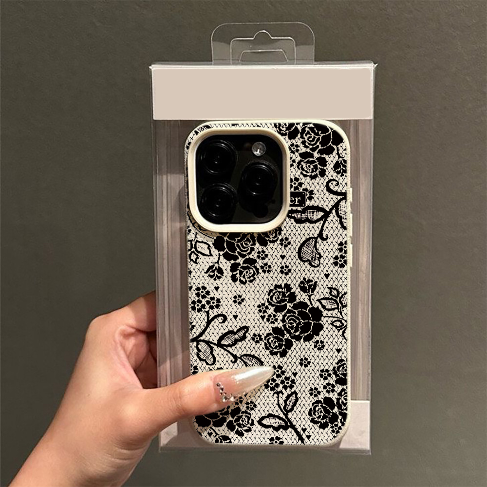 Élégante coque de téléphone en - Vintage Floral Pattern Soft Case avis et prix