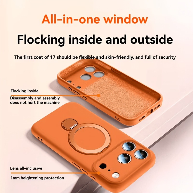 Coque de téléphone en silicone - Liquid Silicone Magnetic Phone Case avis et prix