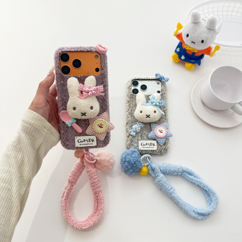  Coque de téléphone Miffy en  - Cute Cartoon Wrist Strap Silicone Case avis et prix