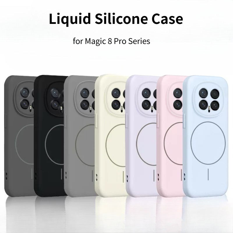 Coque de téléphone en silicone - Liquid Silicone Magnetic Phone Case avis et prix
