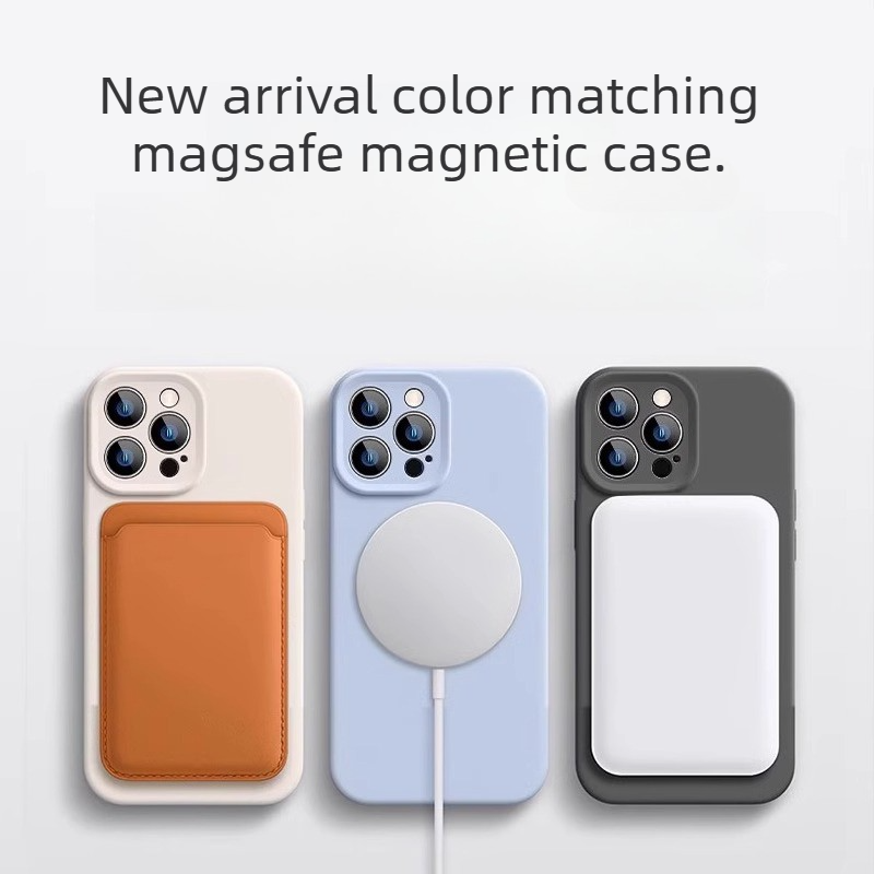 Coque de téléphone en silicone - Liquid Silicone Magnetic Phone Case avis et prix