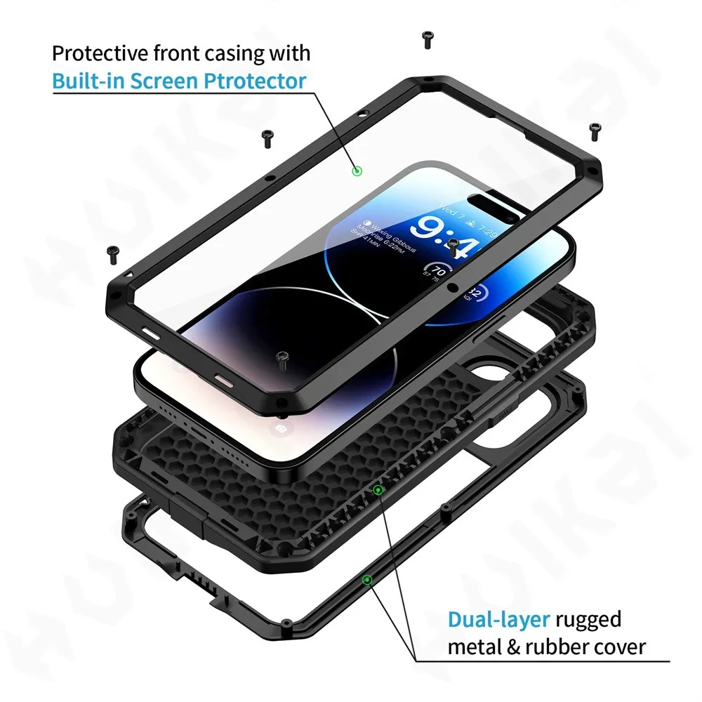 Coque pour iPhone 16e 15 14 13 - Heavy Duty 360 Full Body Protective Case avis et prix