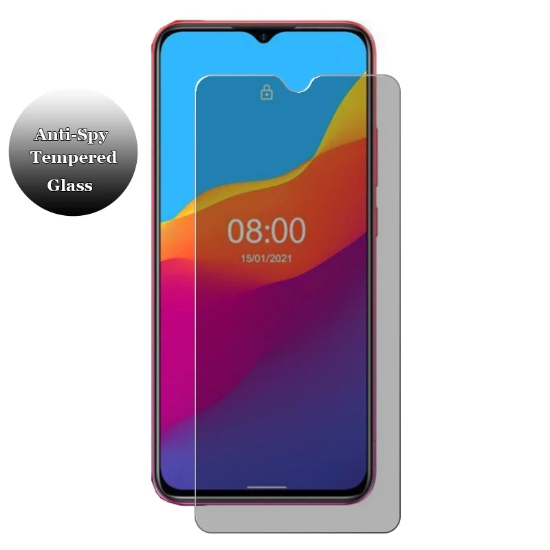 2 pièces de protection d'écran - Anti Spy Privacy Glass Case avis et prix
