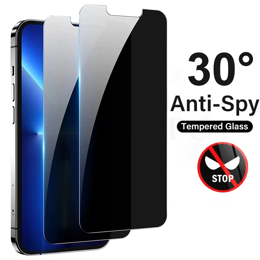 1 pièce de coque en verre trem - Anti Spy Privacy Glass Case avis et prix