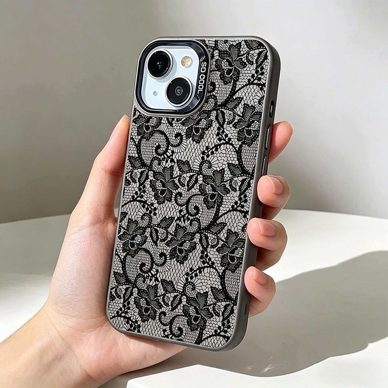 Coque de téléphone vintage noi - Vintage Floral Pattern Soft Case avis et prix