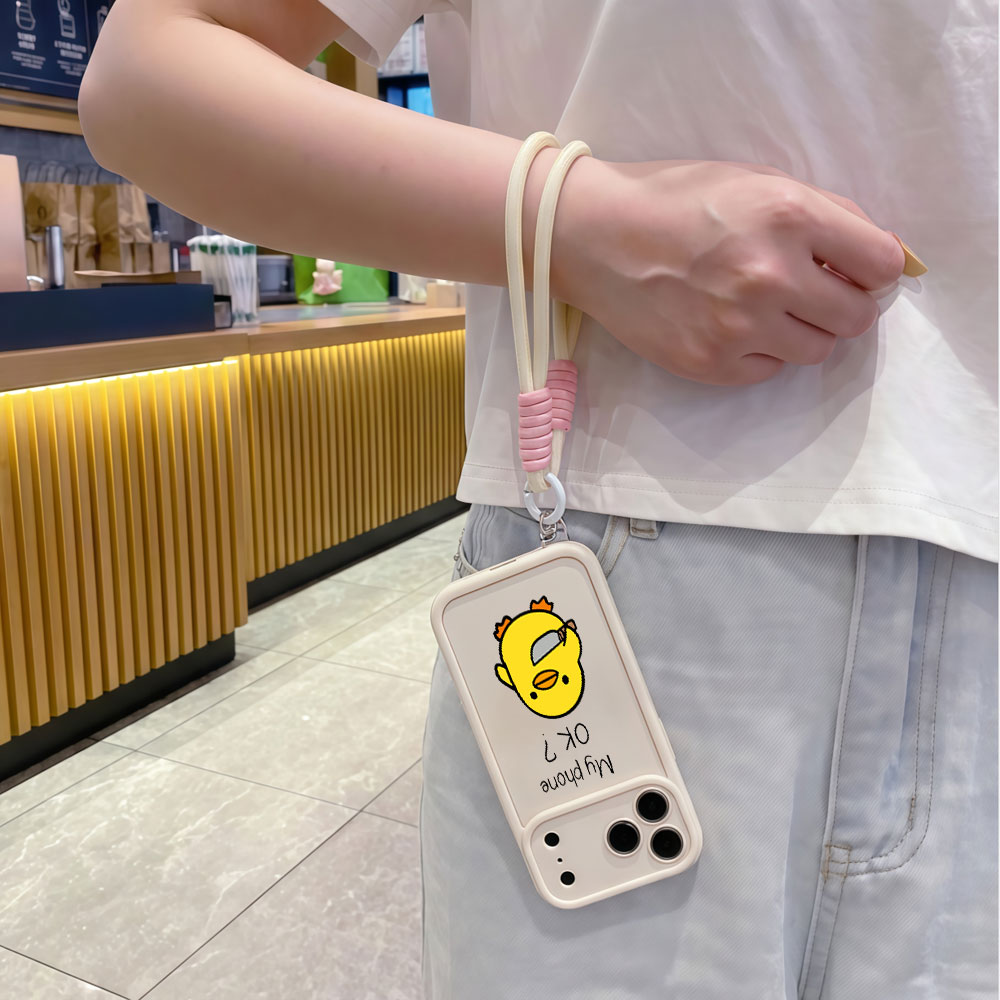 Coque de téléphone en TPU avec - Cute Cartoon Wrist Strap Silicone Case avis et prix