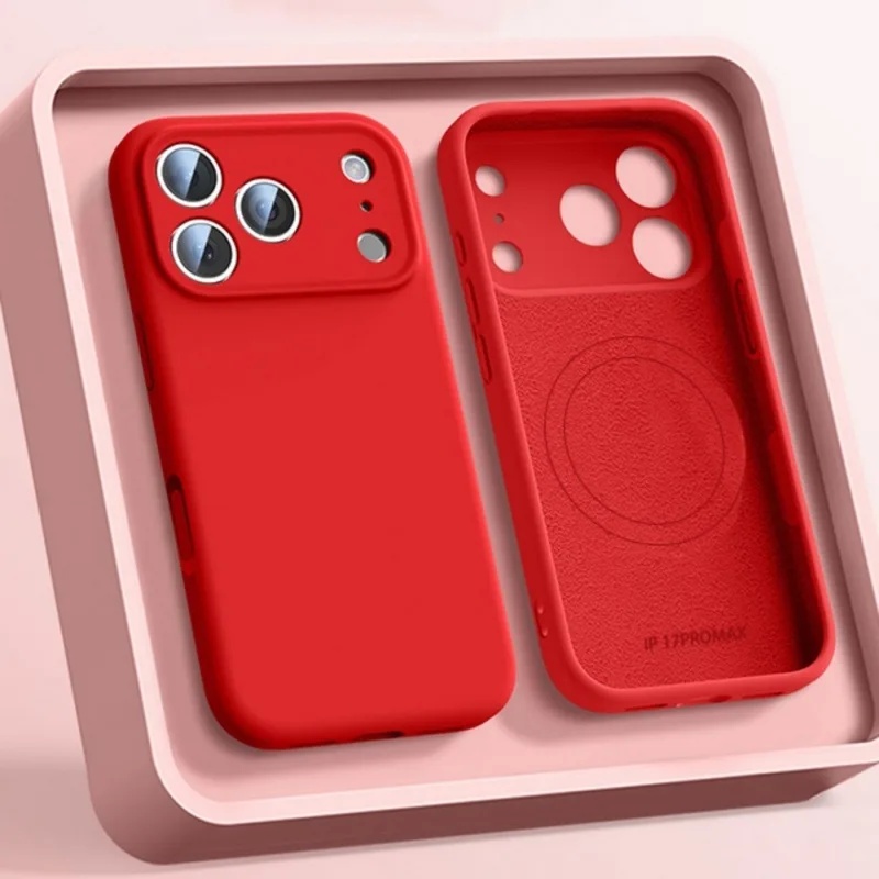 Coque de téléphone en silicone - Liquid Silicone Magnetic Phone Case avis et prix