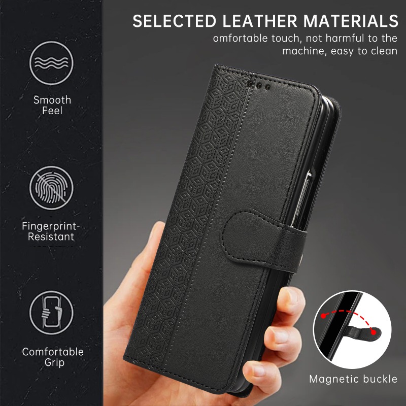 Étui portefeuille en cuir pour - Leather Wallet Card Holder Phone Cover avis et prix