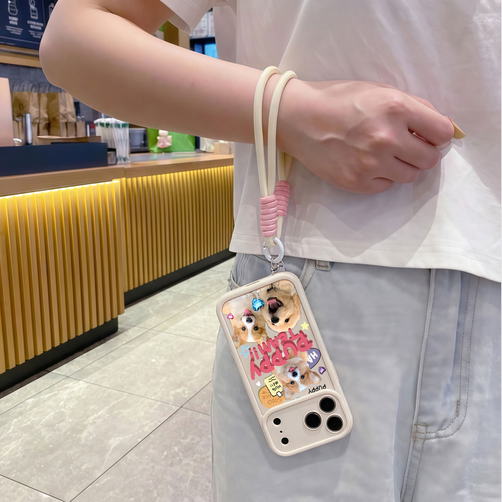 Coques de téléphone souples av - Cute Cartoon Wrist Strap Silicone Case avis et prix