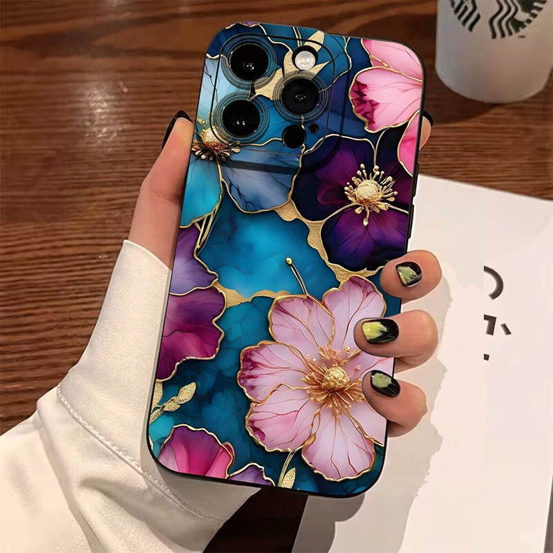 Coque de téléphone en TPU soup - Vintage Floral Pattern Soft Case avis et prix