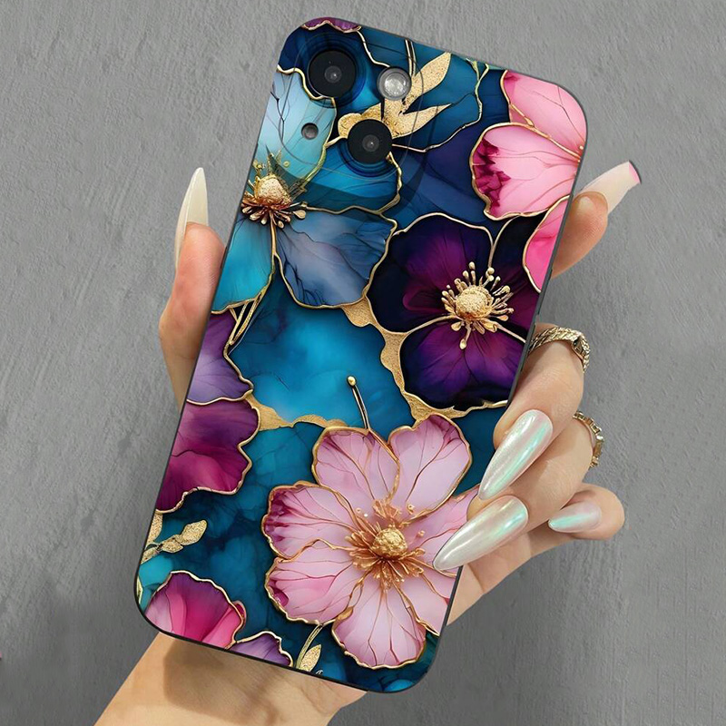 Coque de téléphone en TPU soup - Vintage Floral Pattern Soft Case avis et prix
