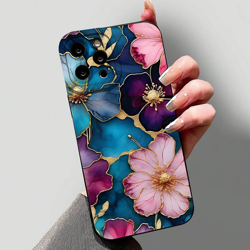 Coque de téléphone en TPU soup - Vintage Floral Pattern Soft Case avis et prix