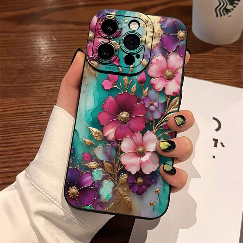 Coque de téléphone en TPU soup - Vintage Floral Pattern Soft Case avis et prix