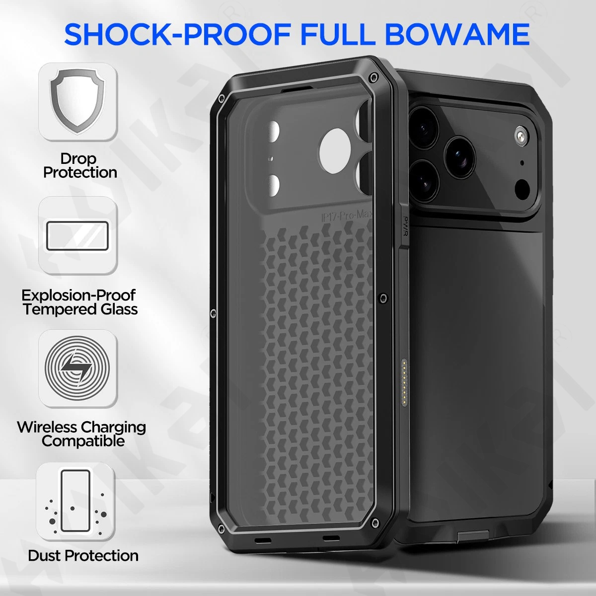 Coque adaptée pour iPhone 18 P - Heavy Duty 360 Full Body Protective Case avis et prix