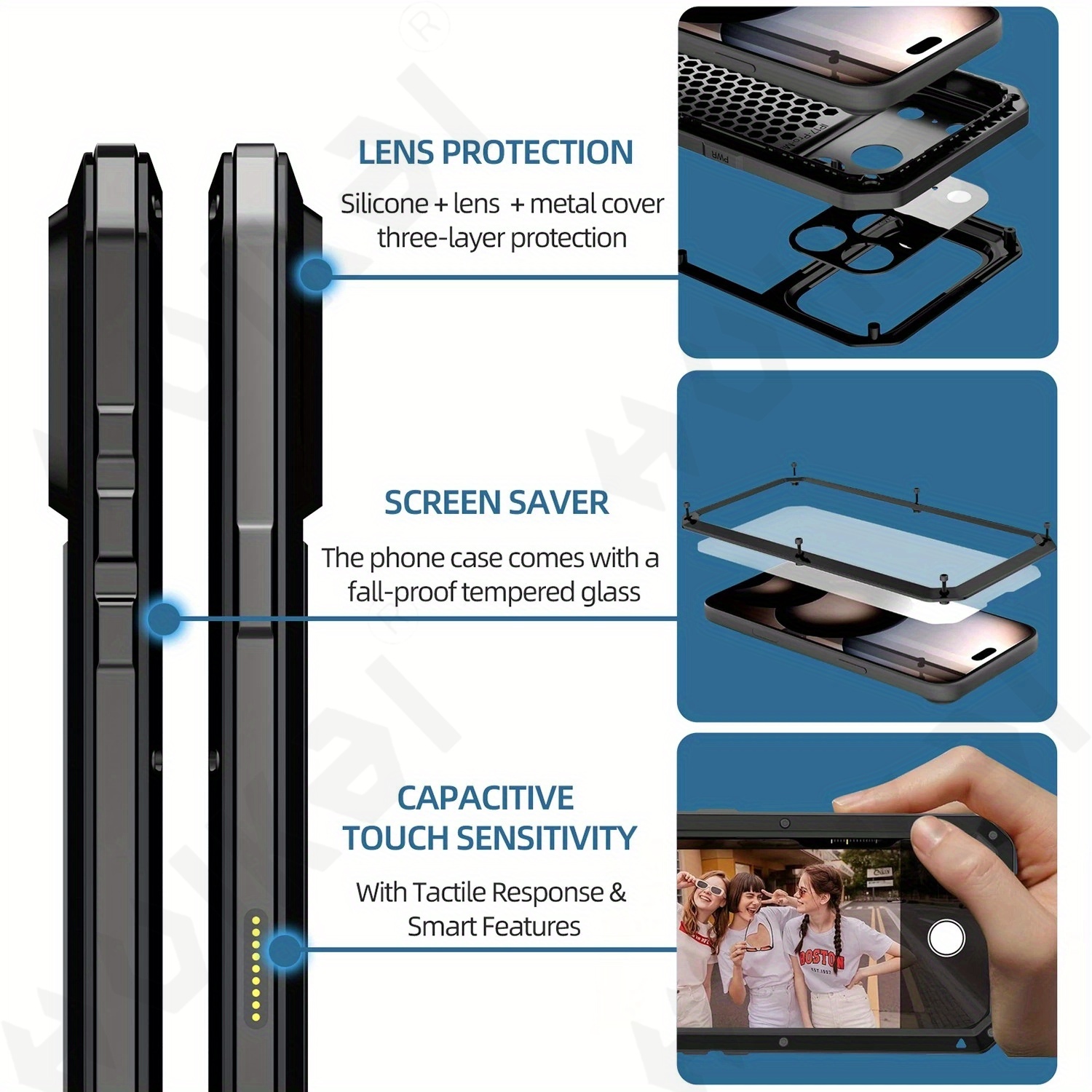 Coque adaptée pour iPhone 18 P - Heavy Duty 360 Full Body Protective Case avis et prix