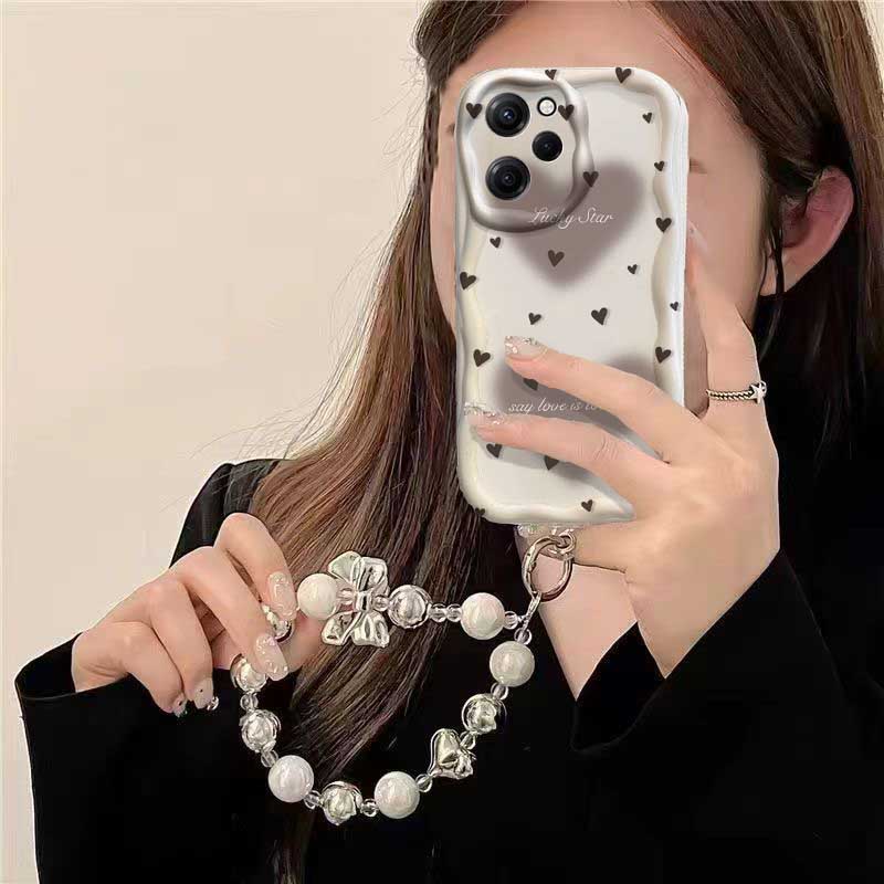 Coque pour RENO 15 15F 14 PRO  - Cute Cartoon Wrist Strap Silicone Case avis et prix