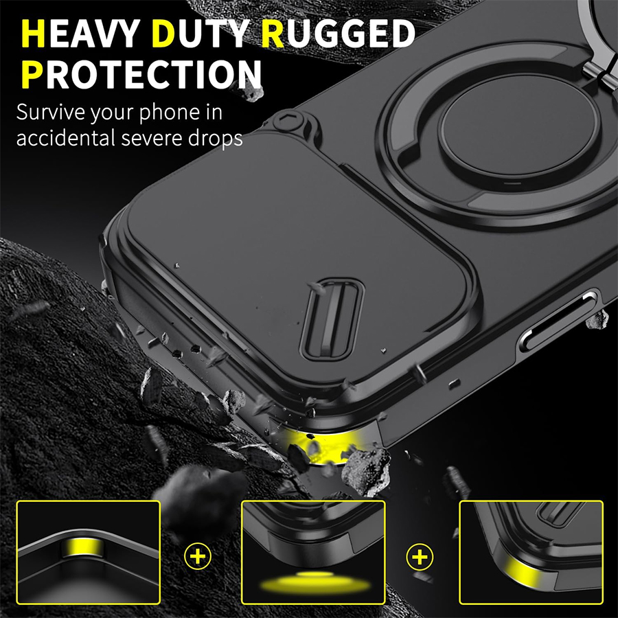 Coque de téléphone magnétique  - Heavy Duty 360 Full Body Protective Case avis et prix