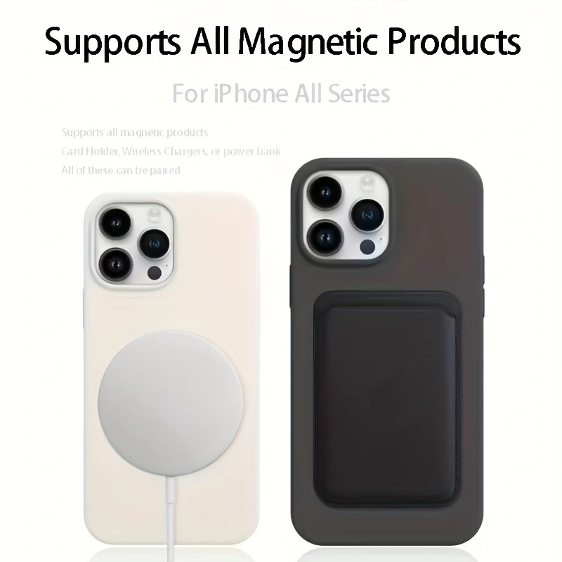 Coque de téléphone magnétique  - Liquid Silicone Magnetic Phone Case avis et prix