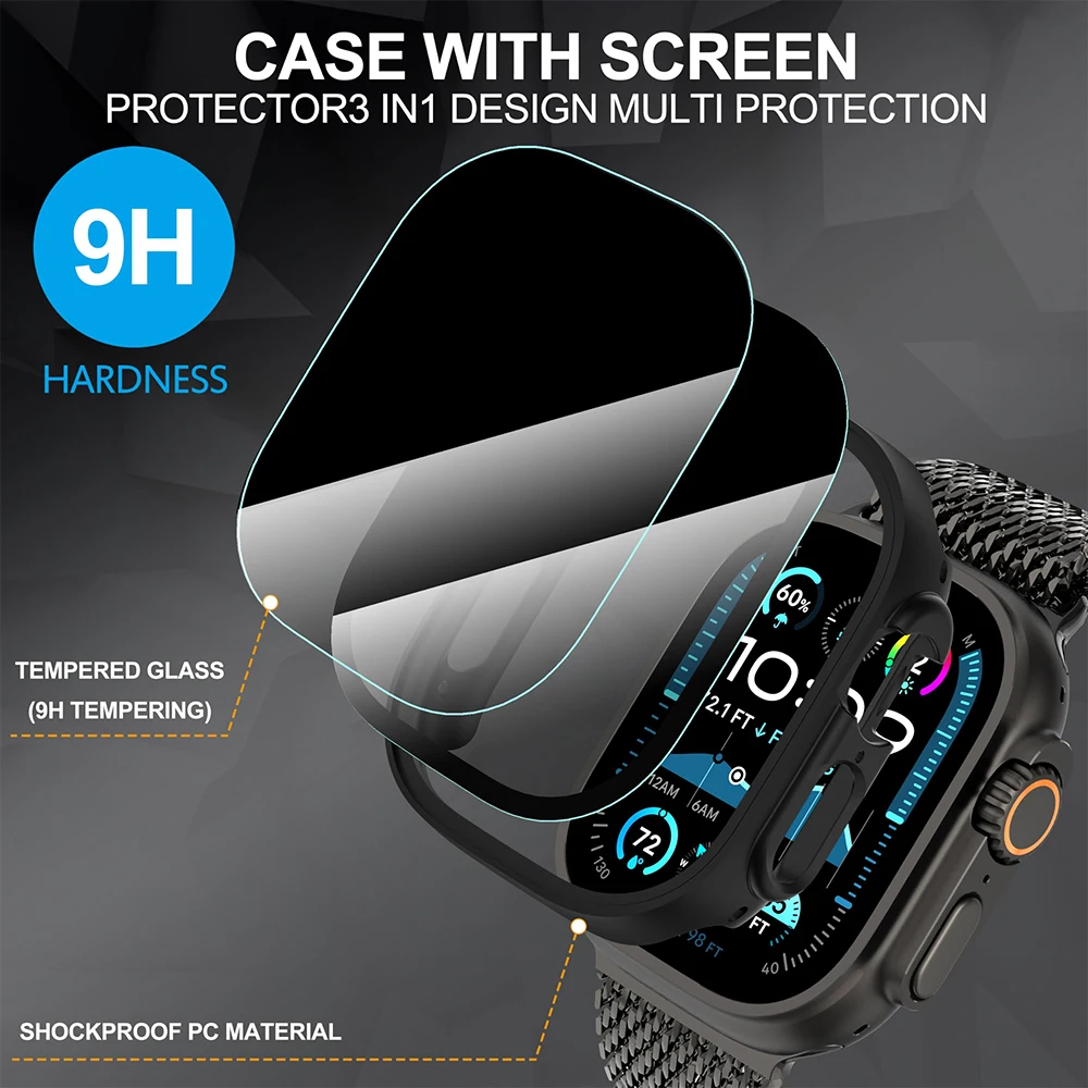 Verre trempé + boîtier de conf - Anti Spy Privacy Glass Case avis et prix