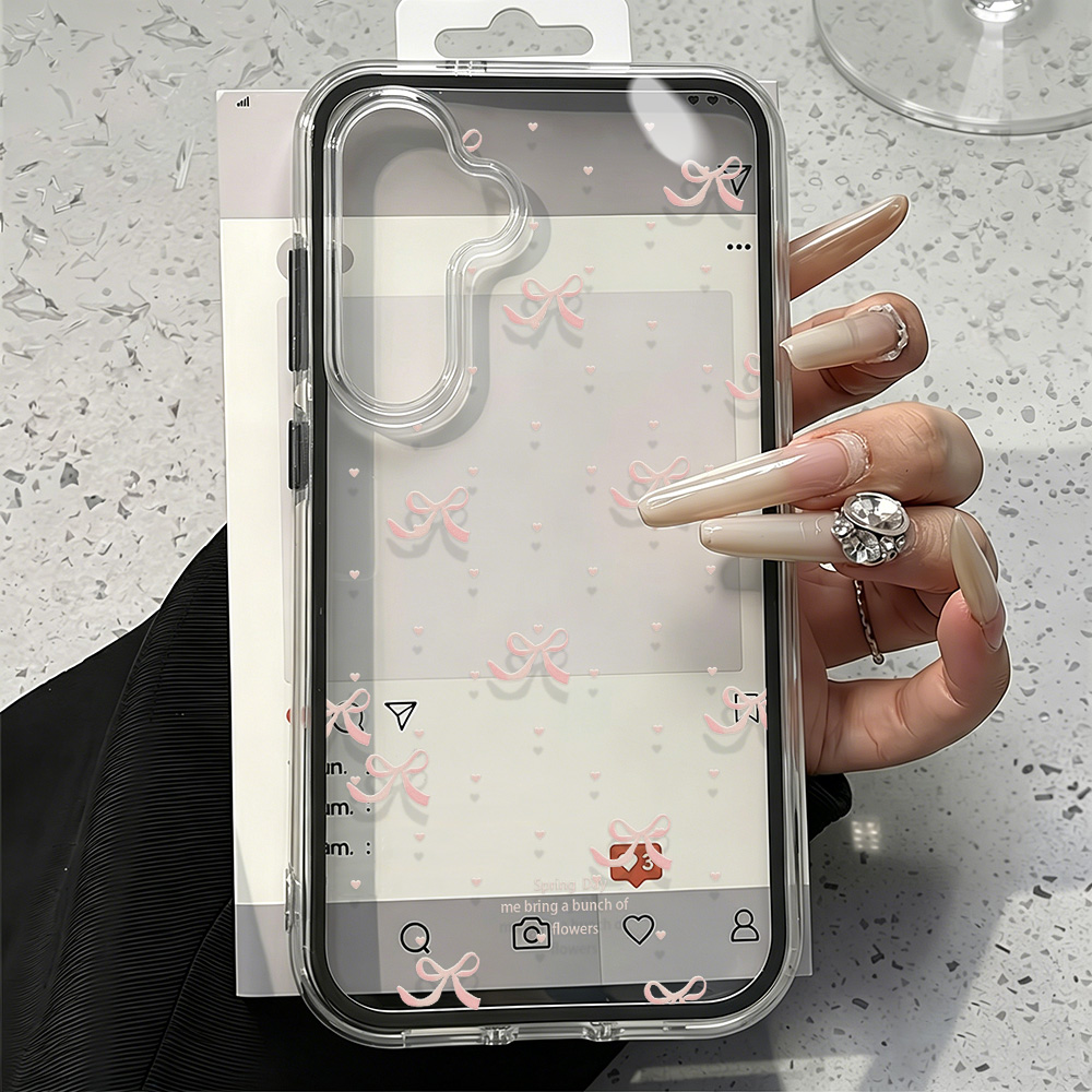 Coque de téléphone souple rose - Clear Shockproof Bumper Case avis et prix