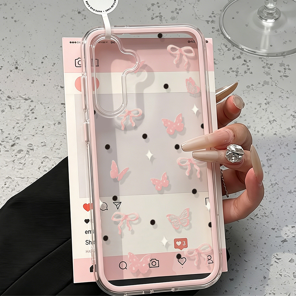 Coque de téléphone souple rose - Clear Shockproof Bumper Case avis et prix