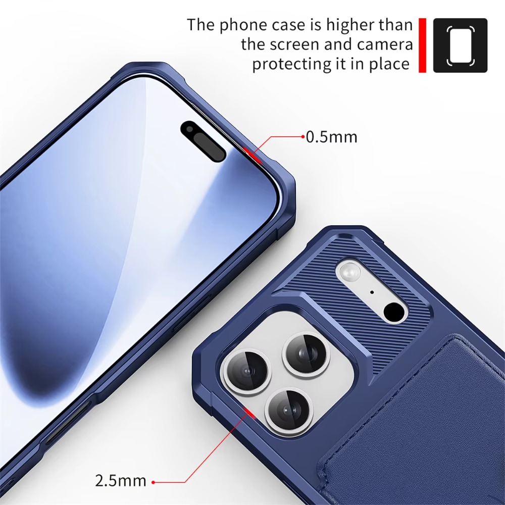 Étui portefeuille pour télépho - Leather Wallet Card Holder Phone Cover avis et prix