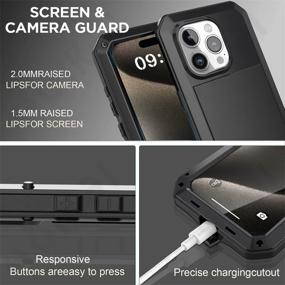 Coque pour iPhone 17 16 15 14  - Heavy Duty 360 Full Body Protective Case avis et prix