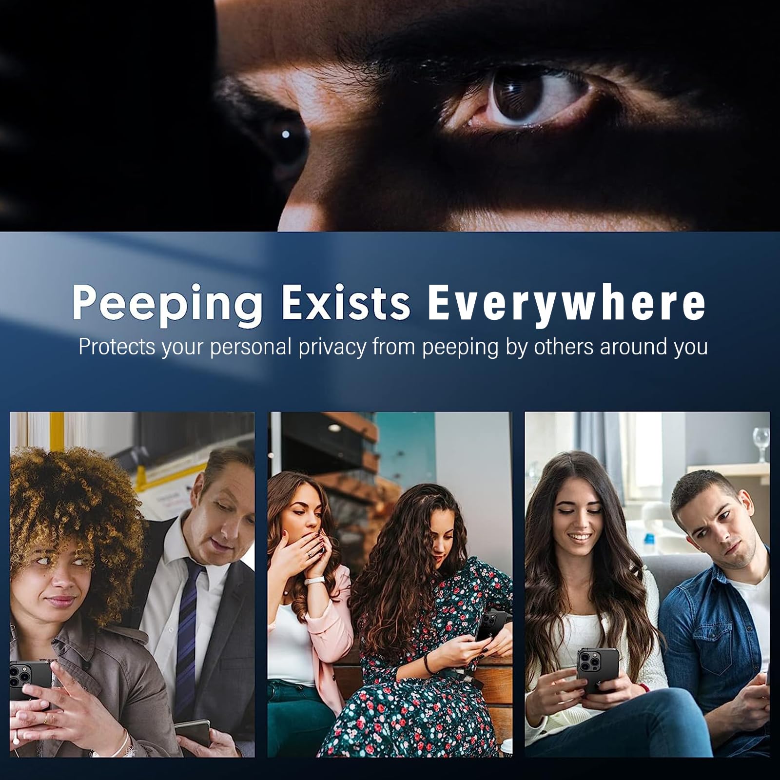 Protecteur d'écran Anti-espion - Anti Spy Privacy Glass Case avis et prix