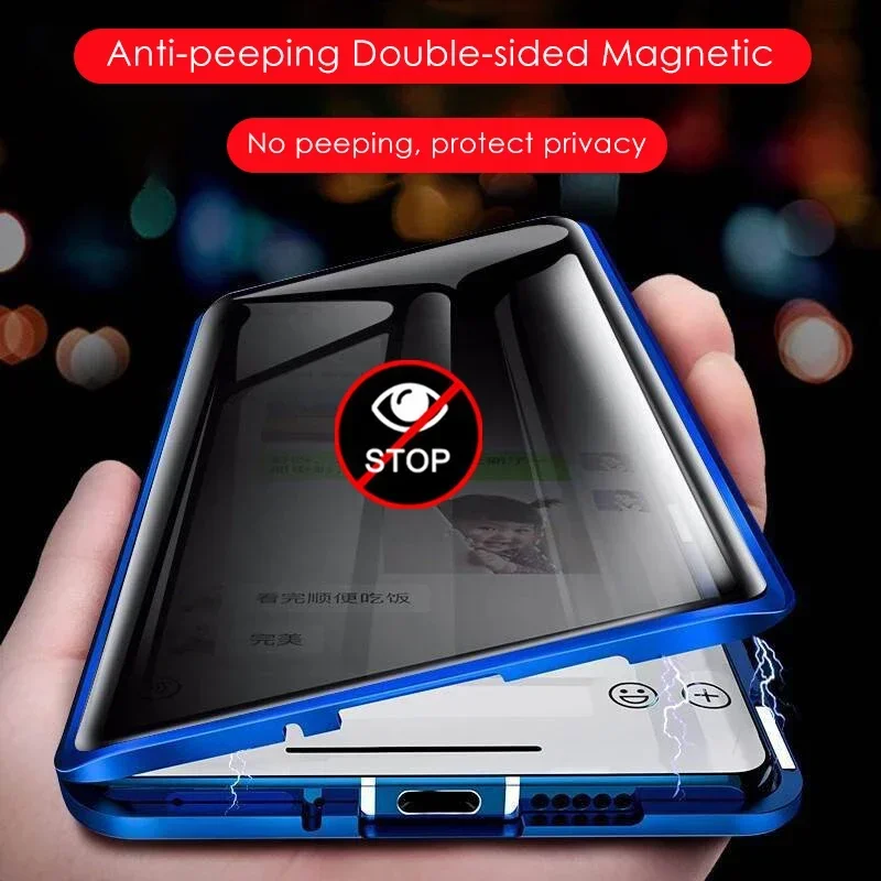 Coque de téléphone en verre tr - Anti Spy Privacy Glass Case avis et prix