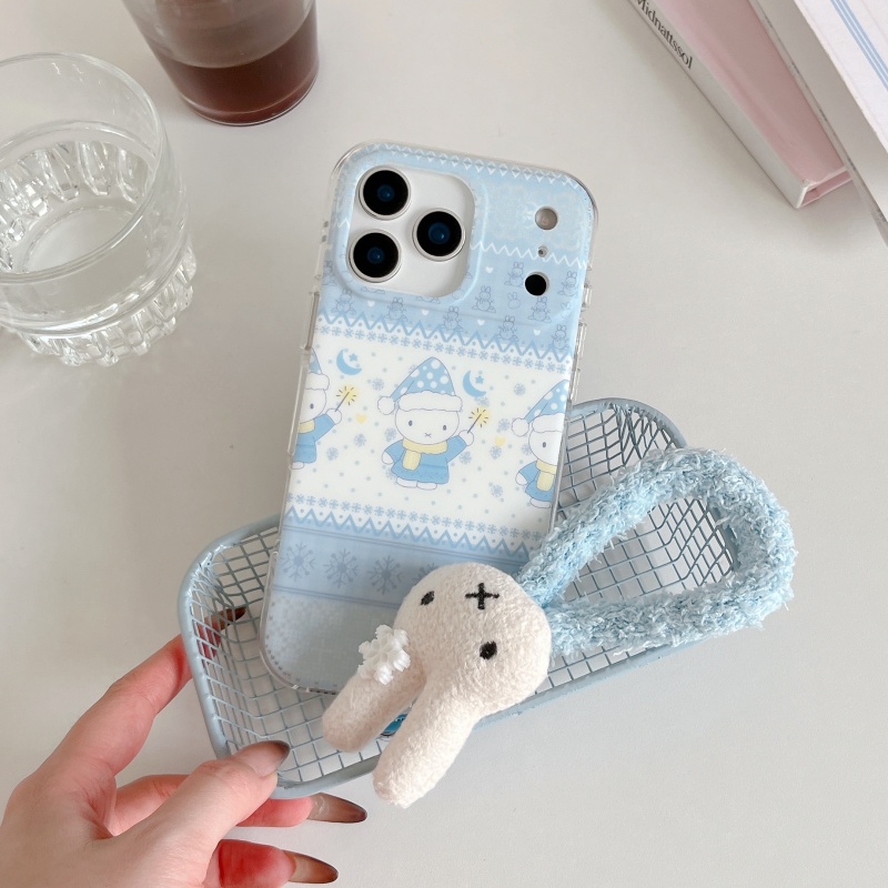 Coque de téléphone Miffy motif - Cute Cartoon Wrist Strap Silicone Case avis et prix