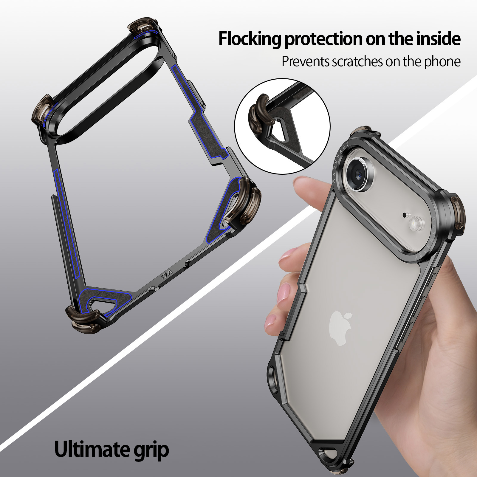 Coque de téléphone en aluminiu - Ultra Thin Frameless Phone Cover avis et prix