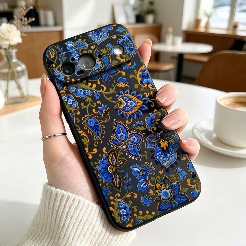 Coque de téléphone souple noir - Vintage Floral Pattern Soft Case avis et prix